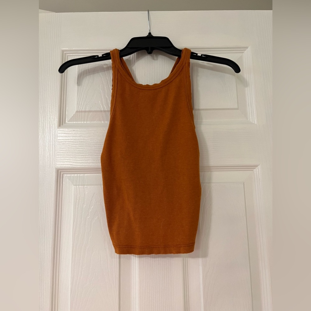 BP High Neck Tank Top - Burnt Orange